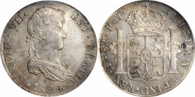 BOLIVIA

BOLIVIA. 8 Reales, 1824-PTS PJ. Potosi Mint. Ferdinand VII. PCGS AU-55 Gold Shield.

KM-84. From the penultimate year of issue, this glis...