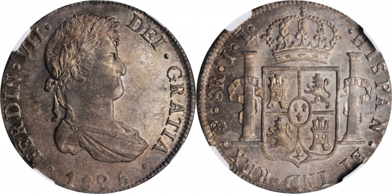 BOLIVIA

BOLIVIA. 8 Reales, 1825-PTS JL. Potosi Mint. Ferdinand VII. NGC MS-63...