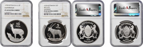 BOTSWANA

BOTSWANA. Duo of Wildlife Conservation Issues (2 Pieces), 1978. Both NGC PROOF-69 Ultra Cameo Certified.

1) 10 Pula. Klipspringer. KM-1...