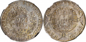 BRAZIL

BRAZIL. 960 Reis, 1819-R. Rio de Janeiro Mint. Joao VI. NGC MS-62.

KM-326.1. A handsome Crown with bold strike and nicely original, gray-...