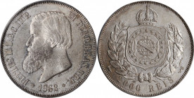 BRAZIL

BRAZIL. 2000 Reis, 1868. Rio de Janeiro Mint. Pedro II. PCGS MS-63+ Gold Shield.

KM-475. Surpassed in the PCGS census by a sole specimen,...