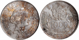 BRAZIL

BRAZIL. 1000 Reis, 1912. Rio de Janeiro Mint. PCGS MS-66 Gold Shield.

KM-510. Another wholly unrivaled Gem, this entrancing beauty surely...