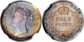 BRITISH GUIANA

BRITISH GUIANA. 4 Pence, 1891. London Mint. Victoria. NGC MS-65★.

KM-26. A very flashy and well struck Gem that is full of origin...