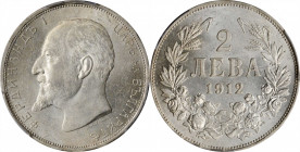 BULGARIA

BULGARIA. 2 Leva, 1912. Kremnica Mint. Ferdinand I. PCGS MS-61 Gold Shield.

KM-32. A delightful Mint State minor, this piece offers gre...