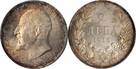 BULGARIA

BULGARIA. 2 Leva, 1913. Vienna Mint. Ferdinand I. PCGS MS-65 Gold Shield.

KM-32. Exceeded in the PCGS census by just one example, this ...