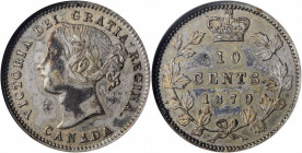 CANADA

CANADA. 10 Cents, 1870/0. London Mint. Victoria. ANACS EF-40.

KM-3. Overdate variety with narrow 0/0. Lightly handled upon the high point...