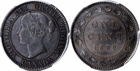 CANADA

CANADA. Cent, 1859. London Mint. Victoria. PCGS EF-45 Gold Shield.

KM-1. Double Punched Narrow 9 (Type 4) variety. A wholesome example of...