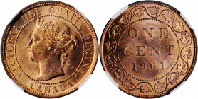 CANADA

CANADA. Cent, 1901. London Mint. Victoria. NGC MS-63 Red.

KM-7. Fully red and highly vibrant, this choice piece offers a dazzling look an...