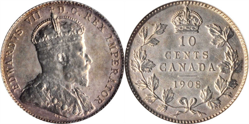 CANADA

CANADA. 10 Cents, 1908. Ottawa Mint. ICCS SPECIMEN-64.

KM-10. Offer...