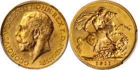 CANADA

CANADA. Sovereign, 1911-C. Ottawa Mint. PCGS MS-64 Gold Shield.

Fr-2, KM-20. A prime quality Canadian Sovereign that features strong feat...