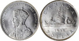 CANADA

CANADA. Dollar, 1935. Ottawa Mint. PCGS MS-66+ Gold Shield.

KM-30. Nearly entirely blast white, this highly impressive Gem radiates with ...