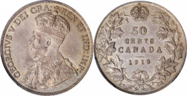 CANADA

CANADA. 50 Cents, 1919. Ottawa Mint. PCGS AU-58 Gold Shield.

KM-25. Ever so slightly handled, this wholesome survivor features a light am...