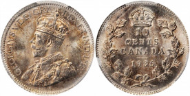 CANADA

CANADA. 10 Cents, 1936. Ottawa Mint. PCGS MS-65 Gold Shield.

KM-23a. Bold and highly brilliant, this sharply struck specimen also feature...
