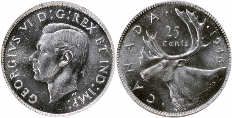 CANADA

CANADA. Duo of 25 Cents (2 Pieces), 1946 & 1947. Ottawa Mint. Both PCG...