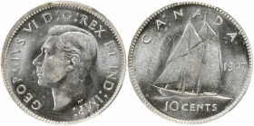 CANADA

CANADA. 10 Cents, 1947. Ottawa Mint. PCGS MS-64 Gold Shield.

KM-34. A soft argent nature dominates this radiant near-Gem.

Estimate: $6...