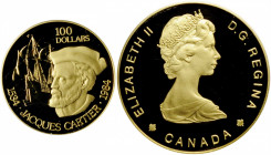 CANADA

CANADA. 100 Dollars, 1984. Ottawa Mint. GEM PROOF.

Fr-15; KM-142. AGW: 0.5002 oz. Commemorating Jacques Cartier and the 300th anniversary...