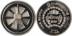 CEYLON

CEYLON. Rupee, 1957. PCGS PROOF-67 Cameo Gold Shield.

KM-125. Mintage: 1,800. Struck to celebrate 2,500 years of Buddhism. Tied for the f...