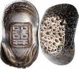 Sycee

CHINA. "Xixi" 1 Tael Sycee ingot, ND (19th century). VERY FINE.

Weight: 36.13 gms. Boat style ingot with stamp at center featuring the com...
