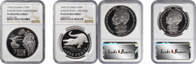 COLOMBIA

COLOMBIA. Duo of Wildlife Conservation Issues (2 Pieces), 1978. Both NGC Certified.

1) 750 Pesos. Hummingbird. PROOF-68 Ultra Cameo. KM...
