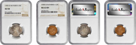 DANISH WEST INDIES

DANISH WEST INDIES. Duo of Mixed Denominations (2 Pieces), 1905. Copenhagen Mint; mm: heart. Christian IX. Both NGC Certified.
...