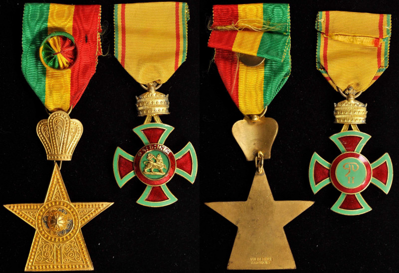 ETHIOPIA

ETHIOPIA. Duo or Orders (2 Pieces), Instituted 1884 & 1924. CHOICE E...