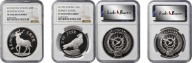 ETHIOPIA

ETHIOPIA. Duo of Wildlife Conservation Issues (2 Pieces), EE 1970 (1977). Both NGC PROOF-69 Ultra Cameo Certified.

1) 25 Birr. Mountain...