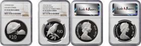 FIJI

FIJI. Duo of Wildlife Conservation Issues (2 Pieces), 1978. Both NGC PROOF-70 Ultra Cameo.

1) 20 Dollars. Golden Cowrie. KM-42a. 2) 10 Doll...