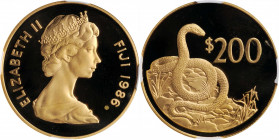 FIJI

FIJI. 200 Dollars, 1986. NGC PROOF-67 Ultra Cameo.

Fr-5; KM-56. Mintage: 5,000. Struck to commemorate the 25th anniversary of the World Wil...