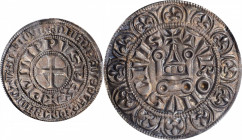 Louis XV and earlier (through 1774)

FRANCE. Gros Tournois, ND (1270-1314). Philip III or Philip IV. PCGS MS-62 Gold Shield.

Duplessy-213b (Phili...