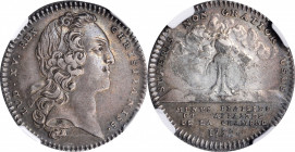 Louis XV and earlier (through 1774)

FRANCE. Silver Jeton, 1739. Louis XV. NGC AU Details--Mount Removed.

Diameter: 29.0mm. Engraved by Joseph Ch...