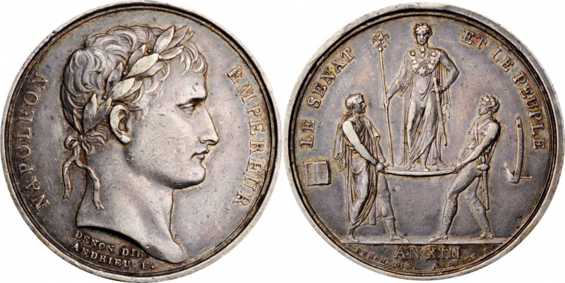 Louis XVI to Napoleon III (1774-1870)

FRANCE. Coronation of Napoleon I Silver...