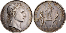 Louis XVI to Napoleon III (1774-1870)

FRANCE. Coronation of Napoleon I Silver Medal, L'AN XIII (1804). Paris Mint. EXTREMELY FINE.

Bramsen-327. ...