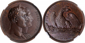 Louis XVI to Napoleon III (1774-1870)

FRANCE. Coronation of Napoleon I Copper Medal, 1804. NGC MS-64 Brown.

Bramsen-359. Weight: 19 gms, diamete...
