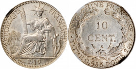 FRENCH INDO-CHINA

FRENCH INDO-CHINA. 10 Cents, 1919-A. Paris Mint. NGC MS-61.

KM-9. The SCARCE and final date before the silver purity was reduc...