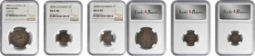 GERMAN NEW GUINEA

GERMAN NEW GUINEA. Trio of Copper Denominations (3 Pieces), 1894-A. Berlin Mint. All NGC Certified.

1) 10 Pfennig. NGC Unc Det...