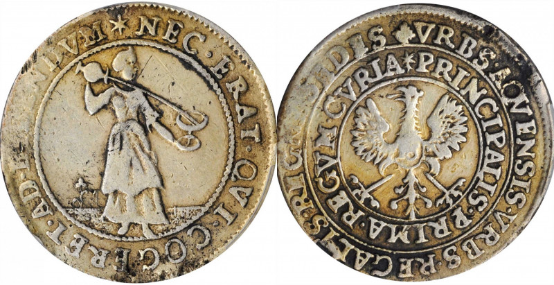 German States

GERMANY. Aachen. 16 Mark, ND (ca. 1711). Free City. PCGS Genuin...