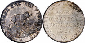 German States

GERMANY. Anhalt-Bernburg. Taler, 1862-A. Berlin Mint. ICG MS-63.

Dav-506; KM-88. This choice specimen, yielding an underlying cart...