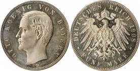 German States

GERMANY. Bavaria. 5 Mark, 1908-D. Munich Mint. Luitpold as Prince Regent. PCGS PROOF-64.

Dav-618; KM-915; J-46. Highly brilliant a...
