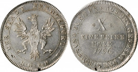 German States

GERMANY. Frankfurt. Taler, 1796-HGBH. Free City. PCGS MS-63 Gold Shield.

Dav-2229; KM-288. Elegantly toned and well struck, this c...