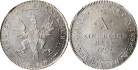 German States

GERMANY. Frankfurt. Taler, 1796-HGBH. Free City. NGC Unc Details--Reverse Cleaned.

Dav-2229; KM-288. Despite the light cleaning up...