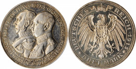 German States

GERMANY. Mecklenburg-Schwerin. 3 Mark, 1915-A. Berlin Mint. PCGS PROOF-58 Gold Shield.

KM-340; J-88. Celebrating the 100th anniver...