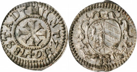 German States

GERMANY. Nurnberg. Kreuzer, 1678. PCGS MS-65.

KM-194. A charming little issue with steel gray color with most of the details still...