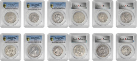 German States

GERMANY. Prussia. Sextet of Silver Denominations (6 Pieces), 1861-1913. Berlin Mint. All PCGS Gold Shield Certified.

1) Taler, 186...