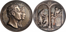 German States

GERMANY. Saxony. Friedrich August II & Marie/Flood in Upper Lusatia Silver Medal, 1847. UNCIRCULATED Details. Scratches.

Brettauer...