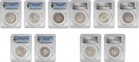 German States

GERMANY. Bavaria - Bremen - Lubeck - Schwarzburg-Sondershausen. Quintet of Silver Minors (5 Pieces), 1838-1907. All PCGS Gold Shield ...