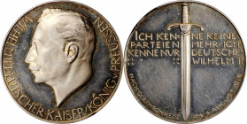 German Empire and Later

GERMANY. Empire. Wilhelm II/Opening of the Reichstag Silver Medal, 1914. UNCIRCULATED.

Zetzmann-2014. Diameter: 33mm; We...