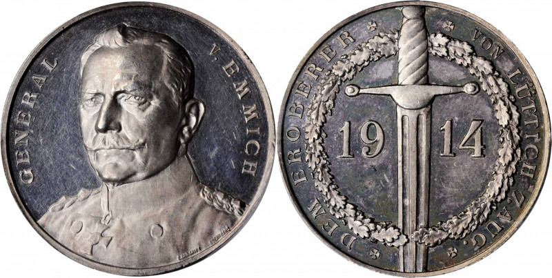 German Empire and Later

GERMANY. Empire. General Otto von Emmich Silver Medal...