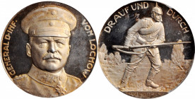 German Empire and Later

GERMANY. Empire. General of the Infantry Ewald von Lochow Silver Medal, 1916. PCGS SPECIMEN-64 Gold Shield.

Zetzmann-413...