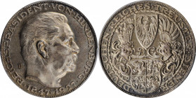 German Empire and Later

GERMANY. Weimar Republic. Silver Medallic 5 Mark, 1927-D. Munich Mint. PCGS SPECIMEN-65 Gold Shield.

KMX-1. By K. Goetz....