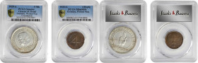 German Empire and Later

GERMANY. Weimar Republic. Duo of Mixed Denominations (2 Pieces), 1929 & 1932. Both PCGS Gold Shield Certified.

1) 5 Mark...